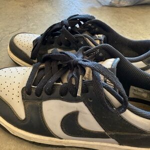 Nike youth navy and grey dunks Low-Top Sneakers